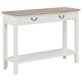 Mesa consola de madera blanco 110x35x80 cm de vidaXL, Mesas auxiliares - Ref: Foro24-249901, Precio: 178,93 €, Descuento: %