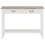 Mesa consola de madera blanco 110x35x80 cm de vidaXL, Mesas auxiliares - Ref: Foro24-249901, Precio: 178,93 €, Descuento: %