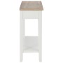 Mesa consola de madera blanco 110x35x80 cm de vidaXL, Mesas auxiliares - Ref: Foro24-249901, Precio: 178,93 €, Descuento: %