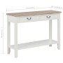 Mesa consola de madera blanco 110x35x80 cm de vidaXL, Mesas auxiliares - Ref: Foro24-249901, Precio: 178,93 €, Descuento: %