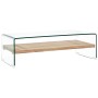 Transparenter Couchtisch aus gehärtetem Glas, 98 x 45 x 31 cm von vidaXL, Couchtisch - Ref: Foro24-284743, Preis: 220,35 €, R...