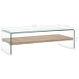 Transparent tempered glass coffee table 98x45x31 cm by vidaXL, Coffee table - Ref: Foro24-284743, Price: 220,00 €, Discount: %