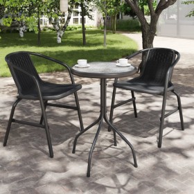 Anthracite gray steel garden table Ø50x71 cm by vidaXL, Garden tables - Ref: Foro24-316823, Price: 42,99 €, Discount: %