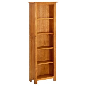 5-tier solid oak wood shelf 45x22x140 cm by vidaXL, Bookcases and shelves - Ref: Foro24-331741, Price: 158,33 €, Discount: %