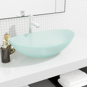 Frosted tempered glass sink 54.5x35x15.5 cm by vidaXL, Sinks - Ref: Foro24-345244, Price: 61,99 €, Discount: %