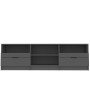 TV stand made of black plywood 150x33.5x45 cm by vidaXL, TV Furniture - Ref: Foro24-811458, Price: 118,96 €, Discount: %