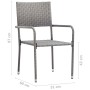 3-piece synthetic rattan garden dining set in gray color. by vidaXL, Garden sets - Ref: Foro24-3072488, Price: 211,23 €, Disc...