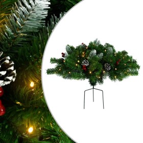 Árbol de Navidad artificial con luces PVC verde 40 cm de vidaXL, Arboles de navidad - Ref: Foro24-332834, Precio: 29,99 €, De...