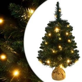 Pre-lit Christmas tree with green lights and stand 60 cm by vidaXL, Christmas trees - Ref: Foro24-332848, Price: 20,53 €, Dis...