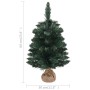 Árbol de Navidad preiluminado con luces y soporte verde 60 cm de vidaXL, Arboles de navidad - Ref: Foro24-332848, Precio: 20,...