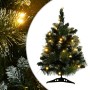 Árbol Navidad artificial con soporte y LEDs PVC verde 60 cm de vidaXL, Arboles de navidad - Ref: Foro24-332850, Precio: 27,96...