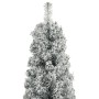 Árbol Navidad estrecho con soporte y nieve artificial PVC 270cm de vidaXL, Arboles de navidad - Ref: Foro24-357686, Precio: 6...