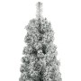 Schmaler Weihnachtsbaum mit Stütze und Kunstschnee PVC 300cm von vidaXL, Weihnachtsbäume - Ref: Foro24-357687, Preis: 103,37 ...