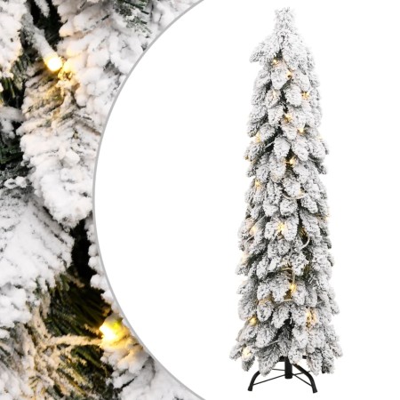 Künstlicher Weihnachtsbaum beleuchtet mit 60 LEDs und Schnee 120 cm von vidaXL, Weihnachtsbäume - Ref: Foro24-357696, Preis: ...