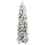 Künstlicher Weihnachtsbaum beleuchtet mit 60 LEDs und Schnee 120 cm von vidaXL, Weihnachtsbäume - Ref: Foro24-357696, Preis: ...