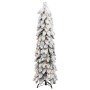 Árbol de Navidad artificial con 80 LED y nieve 150 cm de vidaXL, Arboles de navidad - Ref: Foro24-357697, Precio: 55,25 €, De...