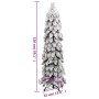 Árbol de Navidad artificial con 80 LED y nieve 150 cm de vidaXL, Arboles de navidad - Ref: Foro24-357697, Precio: 55,25 €, De...