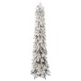 Beleuchteter künstlicher Weihnachtsbaum 130 LEDs und Schnee 210 cm von vidaXL, Weihnachtsbäume - Ref: Foro24-357699, Preis: 9...