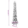 Árbol de Navidad artificial iluminado 130 LEDs y nieve 210 cm de vidaXL, Arboles de navidad - Ref: Foro24-357699, Precio: 72,...