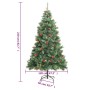 Árbol de Navidad artificial con piñas y bayas 210 cm de vidaXL, Arboles de navidad - Ref: Foro24-357708, Precio: 107,99 €, De...