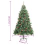 Artificial Christmas tree with pine cones and berries 240 cm by vidaXL, Christmas trees - Ref: Foro24-357709, Price: 149,48 €...