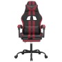 Gaming chair with footrest synthetic leather black red red by vidaXL, Gaming chairs - Ref: Foro24-3143837, Price: 123,58 €, D...