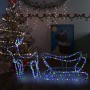 Christmas decoration for garden reindeer and sleigh 252 LEDs by vidaXL, Christmas lights - Ref: Foro24-329810, Price: 52,44 €...