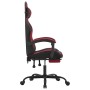 Gaming-Stuhl mit Fußstütze Kunstleder schwarz rot rot von vidaXL, Gaming-Stühle - Ref: Foro24-3143837, Preis: 123,58 €, Rabat...