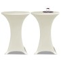 2 Fitted Cream Tablecloths for Standing Table - 70cm Diameter by vidaXL, Covers - Ref: Foro24-241208, Price: 25,72 €, Discoun...