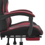 Gaming-Stuhl mit Fußstütze Kunstleder schwarz rot rot von vidaXL, Gaming-Stühle - Ref: Foro24-3143837, Preis: 123,58 €, Rabat...