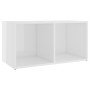 Mueble para TV madera contrachapada blanco brillo 72x35x36,5 cm de vidaXL, Muebles TV - Ref: Foro24-805531, Precio: 37,76 €, ...