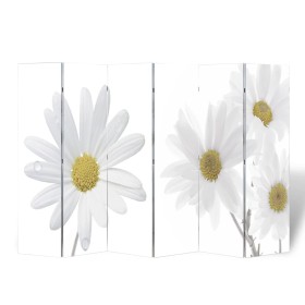 Biombo divisor plegable 217x170 cm flores de vidaXL, Divisores de ambientes - Ref: Foro24-240481, Precio: 143,94 €, Descuento: %