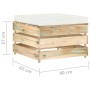 Gartenmöbel 2 Stk. mit grün imprägnierten Holzkissen von vidaXL, Gartensets - Ref: Foro24-3074533, Preis: 171,23 €, Rabatt: %