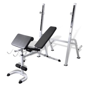 Banco de musculación / ejercicio para el hogar de vidaXL, Máquinas de levantamiento de pesas - Ref: Foro24-90364, Precio: 218...