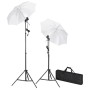 Fotostudio-Set, schwarzer Hintergrund 600 x 300 cm und Beleuchtung von vidaXL, Blitze und Studiobeleuchtung - Ref: Foro24-160...