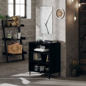 Glossy black plywood sideboard 57x35x70 cm by vidaXL, Sideboards - Ref: Foro24-806065, Price: 44,99 €, Discount: %