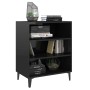 Glossy black plywood sideboard 57x35x70 cm by vidaXL, Sideboards - Ref: Foro24-806065, Price: 44,99 €, Discount: %