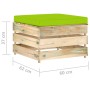 2-piece garden furniture with green impregnated wood cushions by vidaXL, Garden sets - Ref: Foro24-3074542, Price: 168,20 €, ...