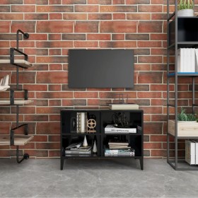 TV stand with shiny black metal legs 69.5x30x50 cm by vidaXL, TV Furniture - Ref: Foro24-805939, Price: 33,99 €, Discount: %