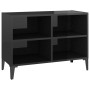 Mueble de TV con patas de metal negro brillante 69,5x30x50 cm de vidaXL, Muebles TV - Ref: Foro24-805939, Precio: 38,31 €, De...