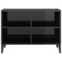 Mueble de TV con patas de metal negro brillante 69,5x30x50 cm de vidaXL, Muebles TV - Ref: Foro24-805939, Precio: 38,31 €, De...