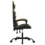 Schwarz-goldener Gaming-Stuhl aus Kunstleder von vidaXL, Gaming-Stühle - Ref: Foro24-3143844, Preis: 122,99 €, Rabatt: %