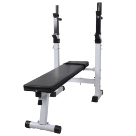 Straight fitness and bodybuilding training bench by vidaXL, Weight lifting machines - Ref: Foro24-90366, Price: 123,99 €, Dis...