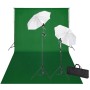 Grüner Chroma-Vorhang Fotostudio-Kit 600x300 und Beleuchtung von vidaXL, Blitze und Studiobeleuchtung - Ref: Foro24-160178, P...