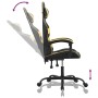 Silla gaming cuero sintético negro y dorado de vidaXL, Sillones para videojuegos - Ref: Foro24-3143844, Precio: 112,77 €, Des...