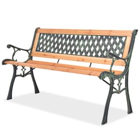 Wooden garden bench 122 cm by vidaXL, garden benches - Ref: Foro24-40262, Price: 83,10 €, Discount: %