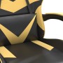 Silla gaming cuero sintético negro y dorado de vidaXL, Sillones para videojuegos - Ref: Foro24-3143844, Precio: 112,77 €, Des...