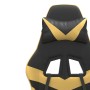 Silla gaming cuero sintético negro y dorado de vidaXL, Sillones para videojuegos - Ref: Foro24-3143844, Precio: 112,77 €, Des...