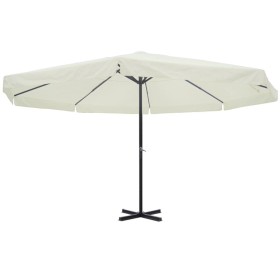 White aluminum parasol 500 cm by vidaXL, Umbrellas - Ref: Foro24-40301, Price: 280,83 €, Discount: %