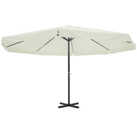 White aluminum parasol 500 cm by vidaXL, Umbrellas - Ref: Foro24-40301, Price: 280,54 €, Discount: %